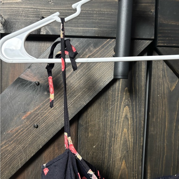 For Love & Lemons Cherry Print Mini Sundress, Bow Front, Open Back, New w/ Tags - Picture 3 of 7